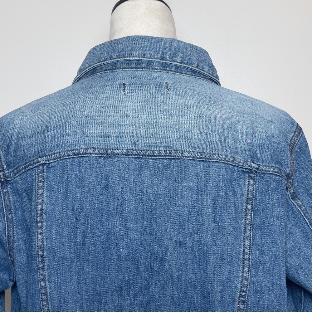 Est1946 Denim Womens Jean Jacket Long Sleeve Collared Button Down L - Picture 8 of 16